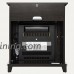 AKDY 27" Brown Wood Finish Insert Freestanding Push Button Electric Fireplace Stove Heater w/ Storage - B075V9RJDH